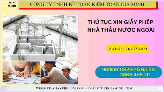 Thủ tục xin giấy phép nhà thầu nước ngoài 10 Dịch vụ xin cấp Giấy phép hoạt động xây dựng cho nhà thầu nước ngoài