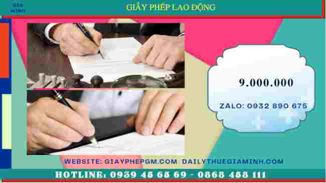 Hướng dẫn làm giấy phép lao động tại Lào Cai 13 Chi phí dịch vụ làm giấy phép lao động tại Lào Cai