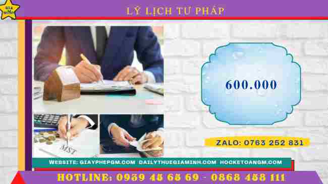 Làm lý lịch tư pháp cần những gì? 13 Chi phí làm lý lịch tư pháp