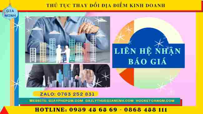 Thủ tục thay đổi địa điểm kinh doanh 13 Chi phí thực hiện thay đổi địa điểm kinh doanh
