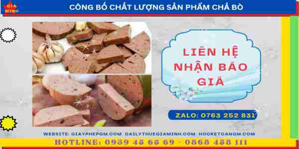 Chi phí tự công bố chả bò
