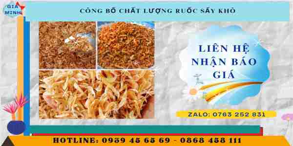 Chi phí tự công bố chất lượng ruốc sấy khô
