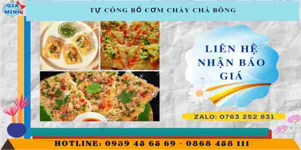 Chi phí tự công bố cơm cháy chà bông