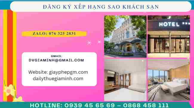 Đăng ký xếp hạng sao cho khách sạn cần giấy tờ gì? 4 Đăng ký xếp hạng sao khách sạn cần giấy tờ gì