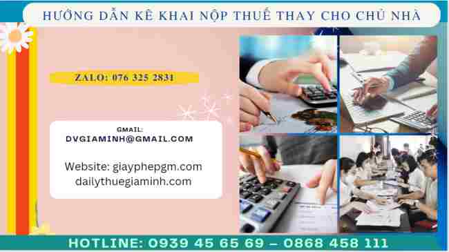 Hướng dẫn kê khai nộp thuế thay cho chủ nhà 4 Hướng dẫn nộp tiền thuế thay cho chủ nhà qua mạng