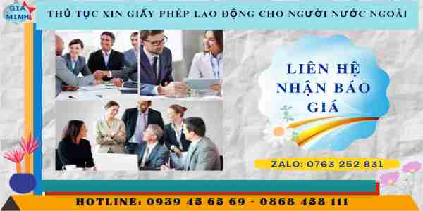 Thủ tục xin giấy phép lao động cho người nước ngoài 5 Thủ tục xin giấy phép lao động cho người nước ngoài