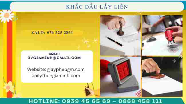 Khắc dấu lấy liền 11 Khắc dấu thanh toán