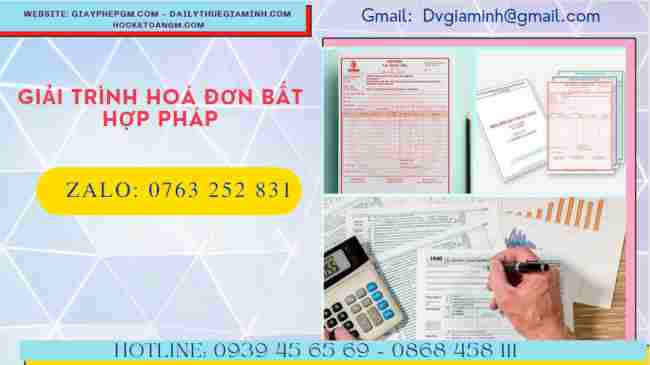 Giải trình hoá đơn bất hợp pháp 7 khi nào phải giải trình hoá đơn bất hợp pháp