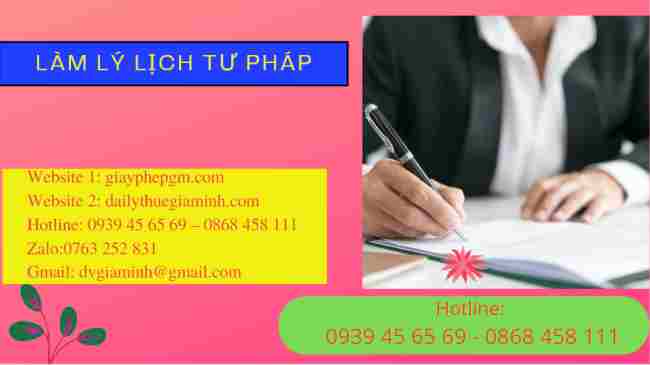 Làm lý lịch tư pháp cần những gì? 8 Làm lý lịch tư pháp cần những gì