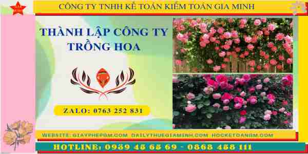 Nhưng lưu ý khi thành lập công ty trồng hoa