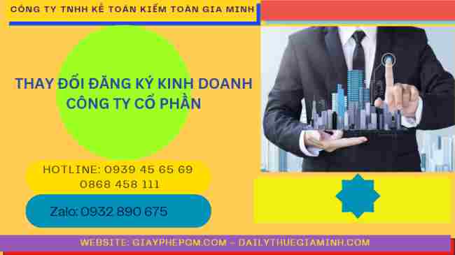 Thay đổi đăng ký kinh doanh công ty cổ phần 4 Thủ tục thay đổi đăng ký kinh doanh công ty cổ phần