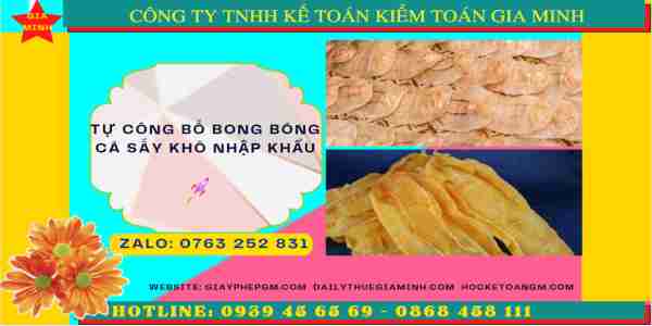 TỰ CÔNG BỐ BONG BÓNG CÁ SẤY KHÔ NHẬP KHẨU 8 Tư vấn tự công bố bong bóng cá sấy nhập khẩu