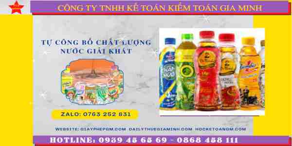 Tư vấn tự công bố chất lượng nước giải khát
