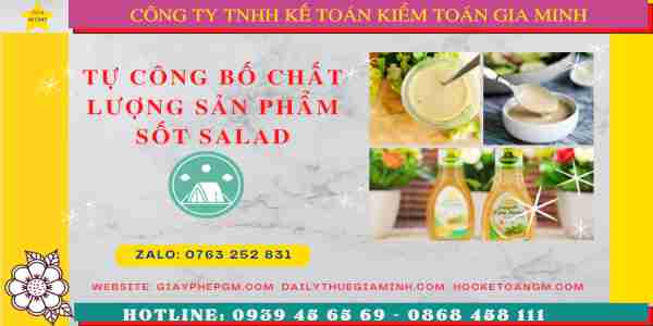 Tư vấn tự công bố sản phẩm sốt salad
