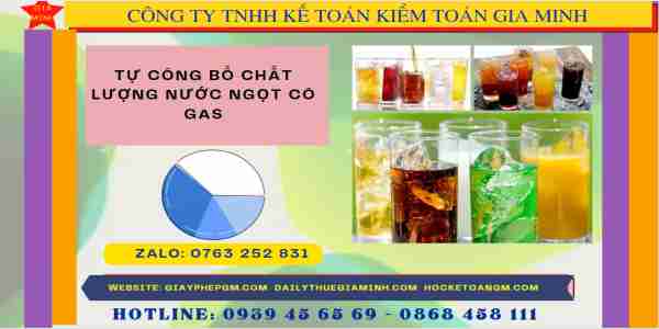 Tư vấn tự công bố tiêu chuẩn chất lượng nước ngọt có gas 