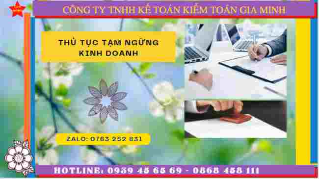 Hướng dẫn thủ tục tạm ngừng kinh doanh tại Vĩnh Long