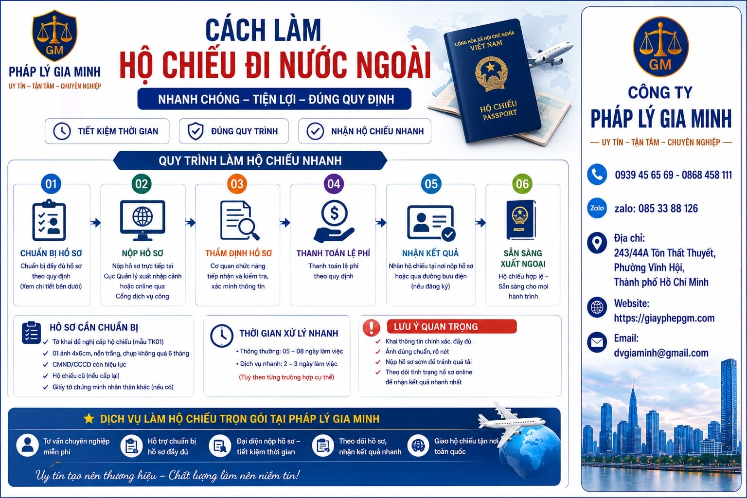 Cách làm hộ chiếu đi nước ngoài nhanh chóng