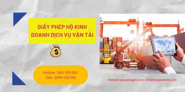 GIẤY PHÉP HỘ KINH DOANH DỊCH VỤ VẬN TẢI 4 Các bước xin cấp giấy phép hộ kinh doanh dịch vụ vận tải gồm những bước nào?