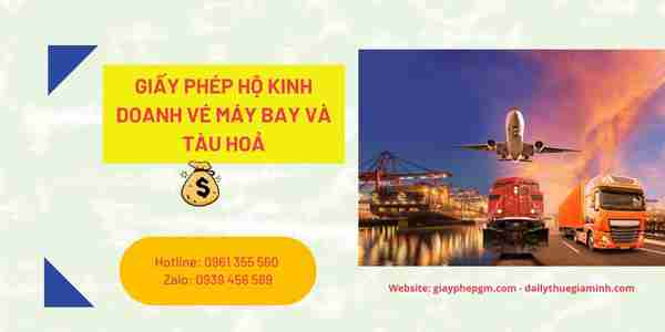 GIẤY PHÉP HỘ KINH DOANH VÉ MÁY BAY VÀ TÀU HOẢ 8 Các bước xin cấp giấy phép hộ kinh doanh vé máy bay và tàu hoả gồm những bước nào?