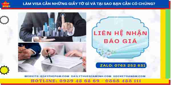 Làm visa cần những giấy tờ gì và tại sao bạn cần có chúng? 13 Chi phí làm visa