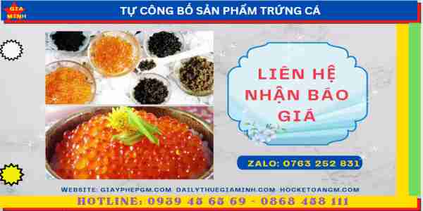 Tự công bố sản phẩm trứng cá 13 Chi phí tự công bố sản phẩm trứng cá