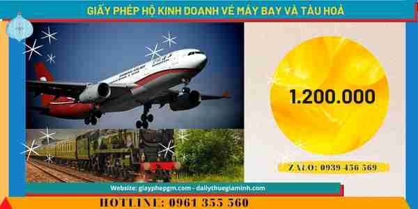 GIẤY PHÉP HỘ KINH DOANH VÉ MÁY BAY VÀ TÀU HOẢ 13 Chi phí xin cấp giấy phép hộ kinh doanh vé máy bay và tàu hoả