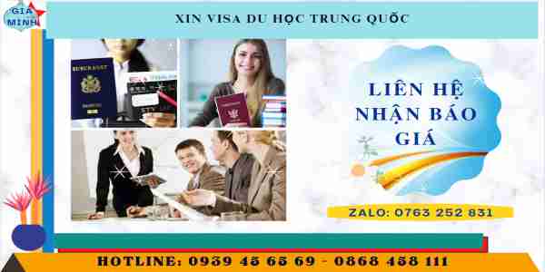 XIN VISA DU HỌC TRUNG QUỐC 13 Chi phí xin visa du học Trung Quốc