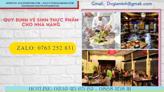 Quy định về vệ sinh an toàn thực phẩm trong nhà hàng tại việt nam 13 Điều kiện về vệ sinh an toàn thực phẩm trong nhà hàng