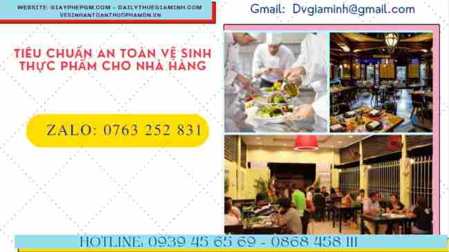 Những tiêu chuẩn vệ sinh an toàn thực phẩm trong nhà hàng cần biết 7 Những tiêu chuẩn vệ sinh an toàn thực phẩm trong nhà hàng cần biết