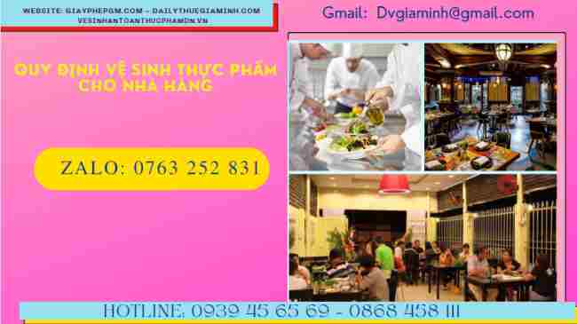 Quy định về vệ sinh an toàn thực phẩm trong nhà hàng tại việt nam 8 Quy định về vệ sinh an toàn thực phẩm trong nhà hàng tại Việt Nam