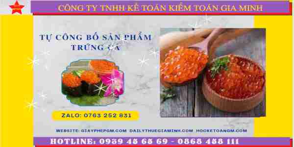 Tự công bố sản phẩm trứng cá 8 Tư vấn tự công bố sản phẩm trứng cá