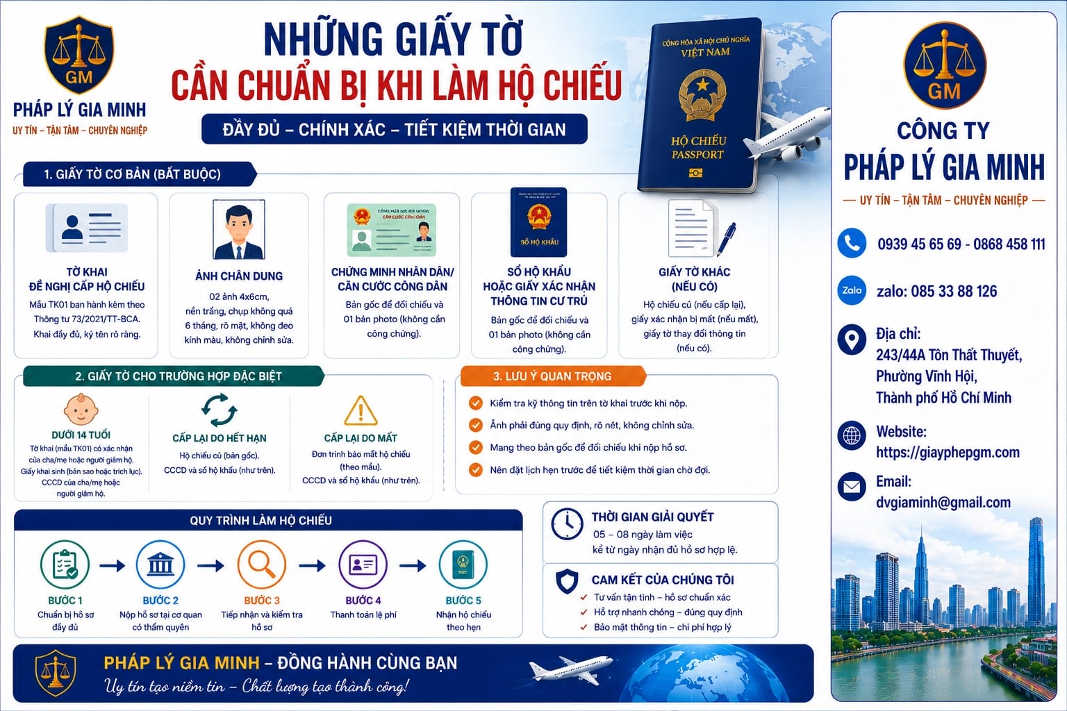 Những giấy tờ cần chuẩn bị khi làm hộ chiếu