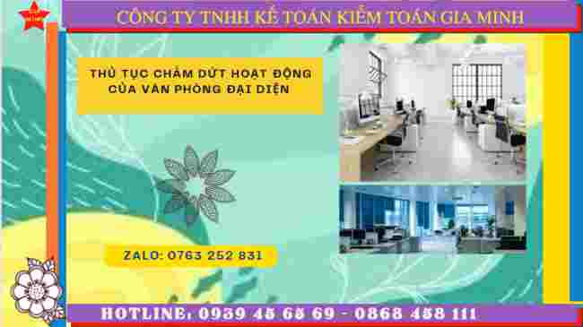 Thủ tục chấm dứt hoạt động của văn phòng đại diện tại Bắc Giang 4 Dịch vụ thủ tục chấm dứt hoạt động của văn phòng đại diện tại Bắc Giang