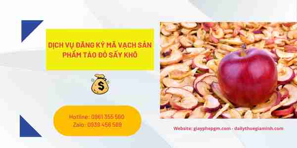 Dịch vụ đăng ký mã vạch sản phẩm táo đỏ sấy khô 4 Các bước đăng ký mã vạch sản phẩm táo đỏ sấy khô