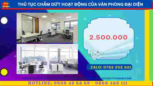 Thủ tục chấm dứt hoạt động của văn phòng đại diện tại Nha Trang 5 Chi phí chấm dứt hoạt động của văn phòng đại diện tại Nha Trang