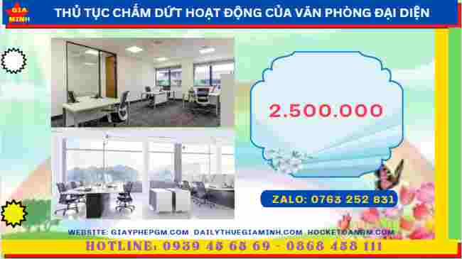 Chi phí chấm dứt hoạt động của văn phòng đại diện tại Quảng Nam
