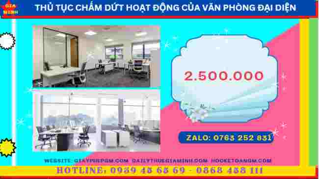 Chi phí chấm dứt hoạt động của văn phòng đại diện tại Vũng Tàu