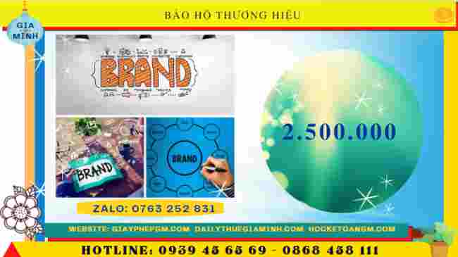 DỊCH VỤ BẢO HỘ THƯƠNG HIỆU TẠI LÀO CAI 5 Chi phí đăng ký bảo hộ thương hiệu tại Lào Cai