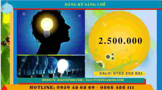 Chi phí đăng ký sáng chế tại Bạc Liêu