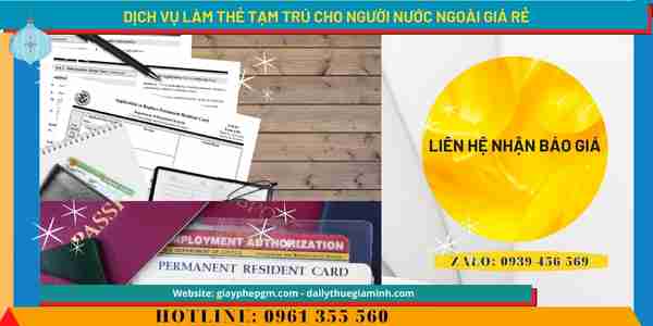 Dịch vụ làm thẻ tạm trú tại cần thơ cho người nước ngoài giá rẻ 5 Chi phí làm thẻ tạm trú cho người nước ngoài tại Cần Thơ