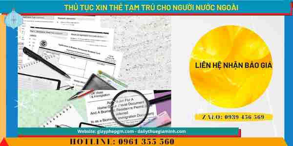 Chi phí xin thẻ tạm trú cho người nước ngoài tại Cần Thơ