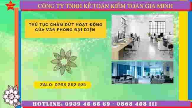 Thủ tục chấm dứt hoạt động của văn phòng đại diện tại Thành phố Châu Đốc 8 Dịch vụ chấm dứt hoạt động của văn phòng đại diện tại Thành phố Châu Đốc