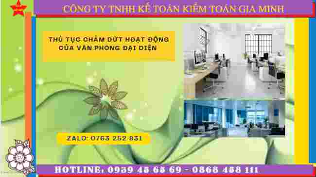 Thủ tục chấm dứt hoạt động của văn phòng đại diện tại TP Hồ Chí Minh 8 Dịch vụ chấm dứt hoạt động của văn phòng đại diện tại TP Hồ Chí Minh
