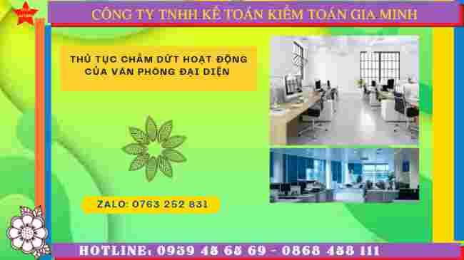 Thủ tục chấm dứt hoạt động của văn phòng đại diện tại TPHCM 8 Dịch vụ chấm dứt hoạt động của văn phòng đại diện tại TPHCM