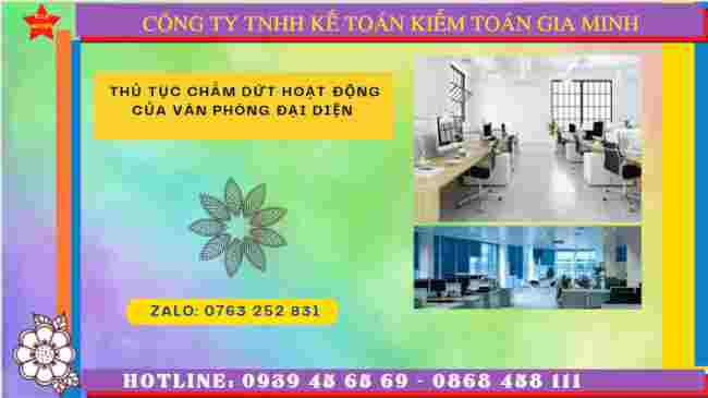 Thủ tục chấm dứt hoạt động của văn phòng đại diện tại Vĩnh Phúc 8 Dịch vụ chấm dứt hoạt động của văn phòng đại diện tại Vĩnh Phúc
