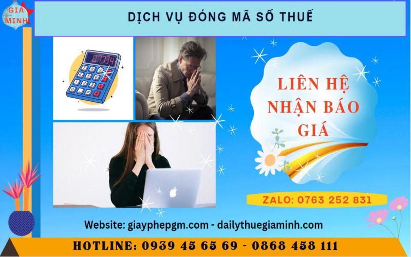 Dịch vụ đóng mã số thuế 6 báo giá dịch vụ đóng mã số thuế
