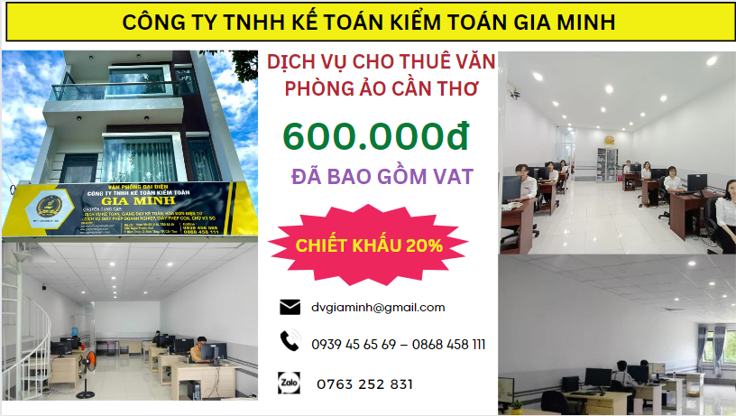 Cho thuê văn phòng ảo giá rẻ tại Cần Thơ – Giải pháp tiết kiệm chi phí 6 Văn phòng chia sẻ (văn phòng ảo) giá rẻ tại Cần Thơ