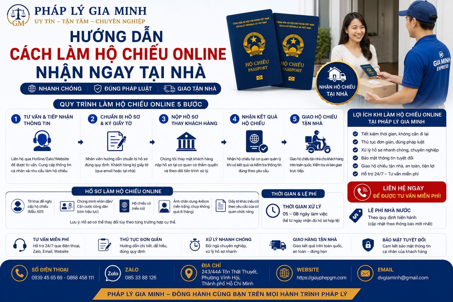 Hướng dẫn cách làm hộ chiếu online nhận ngay tại nhà đơn giản, nhanh chóng 6 Hướng dẫn cách làm hộ chiếu online nhận ngay tại nhà