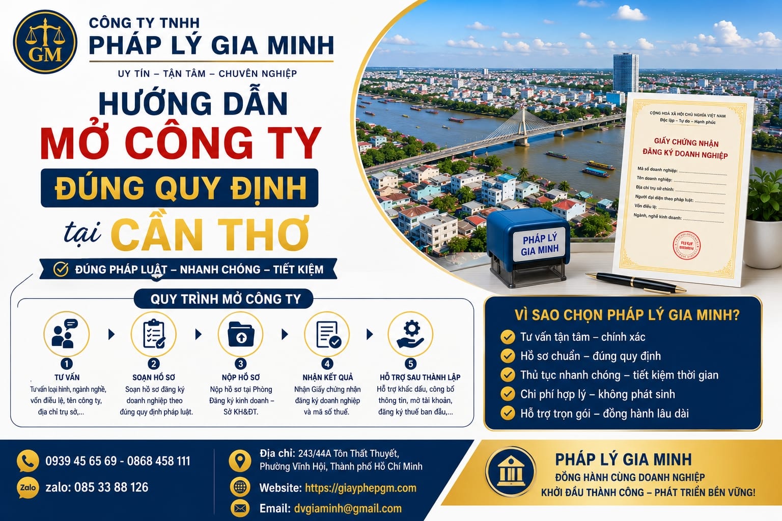Kinh nghiệm thành lập công ty trọn gói giá rẻ nhanh và đúng luật tại Cần Thơ 12 Hướng dẫn mở công ty đúng quy định tại Cần Thơ