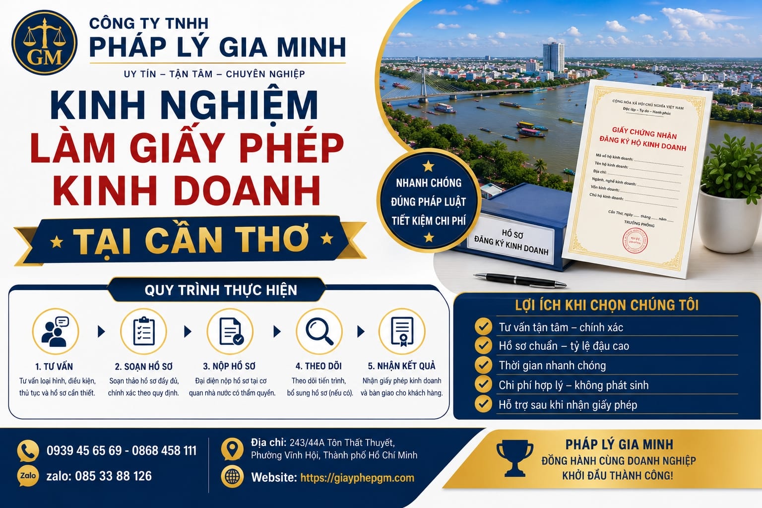 Kinh nghiệm thành lập công ty trọn gói giá rẻ nhanh và đúng luật tại Cần Thơ 15 Kinh nghiệm làm giấy phép kinh doanh tại Cần Thơ